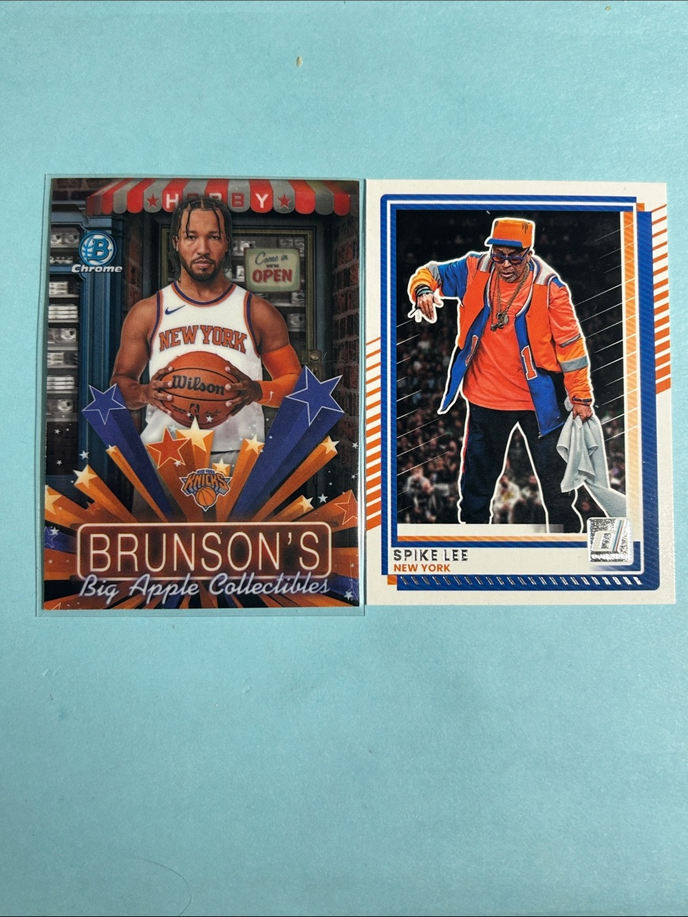 Jalen Brunson & Spike Lee , New York Knicks Cheerleader, 2025 Donruss & Topps